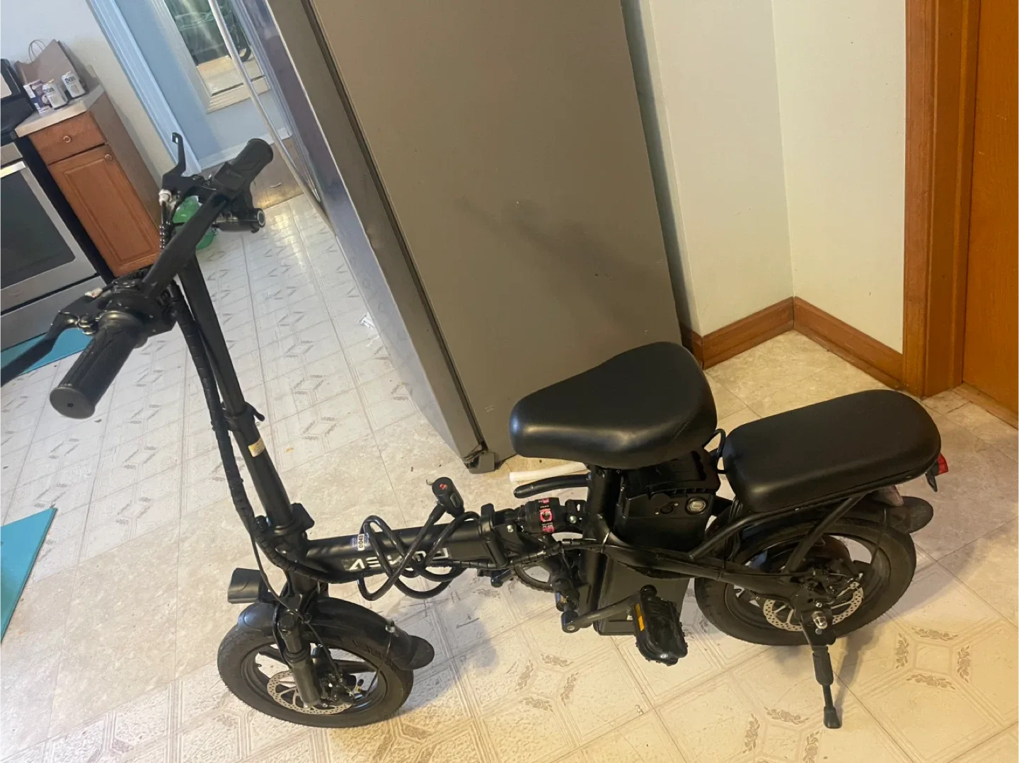 Aoeike Electric Folding Bike - Black