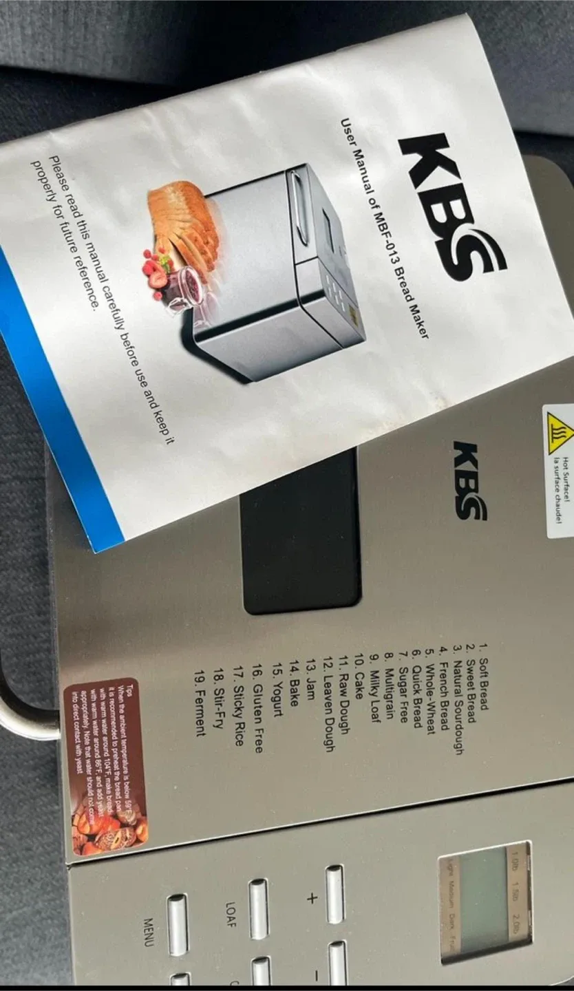 KBS MBF-013 Bread Maker image indicator(2)