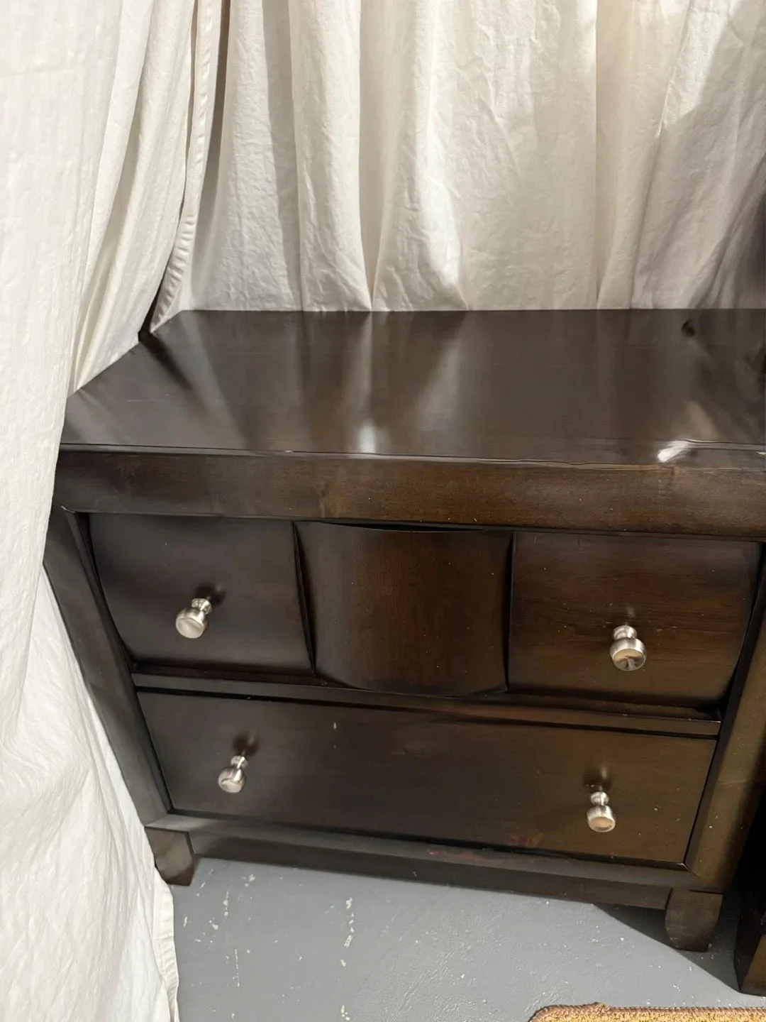 Bedroom Set - Dresser, Mirror, Bed Frame, Mattress