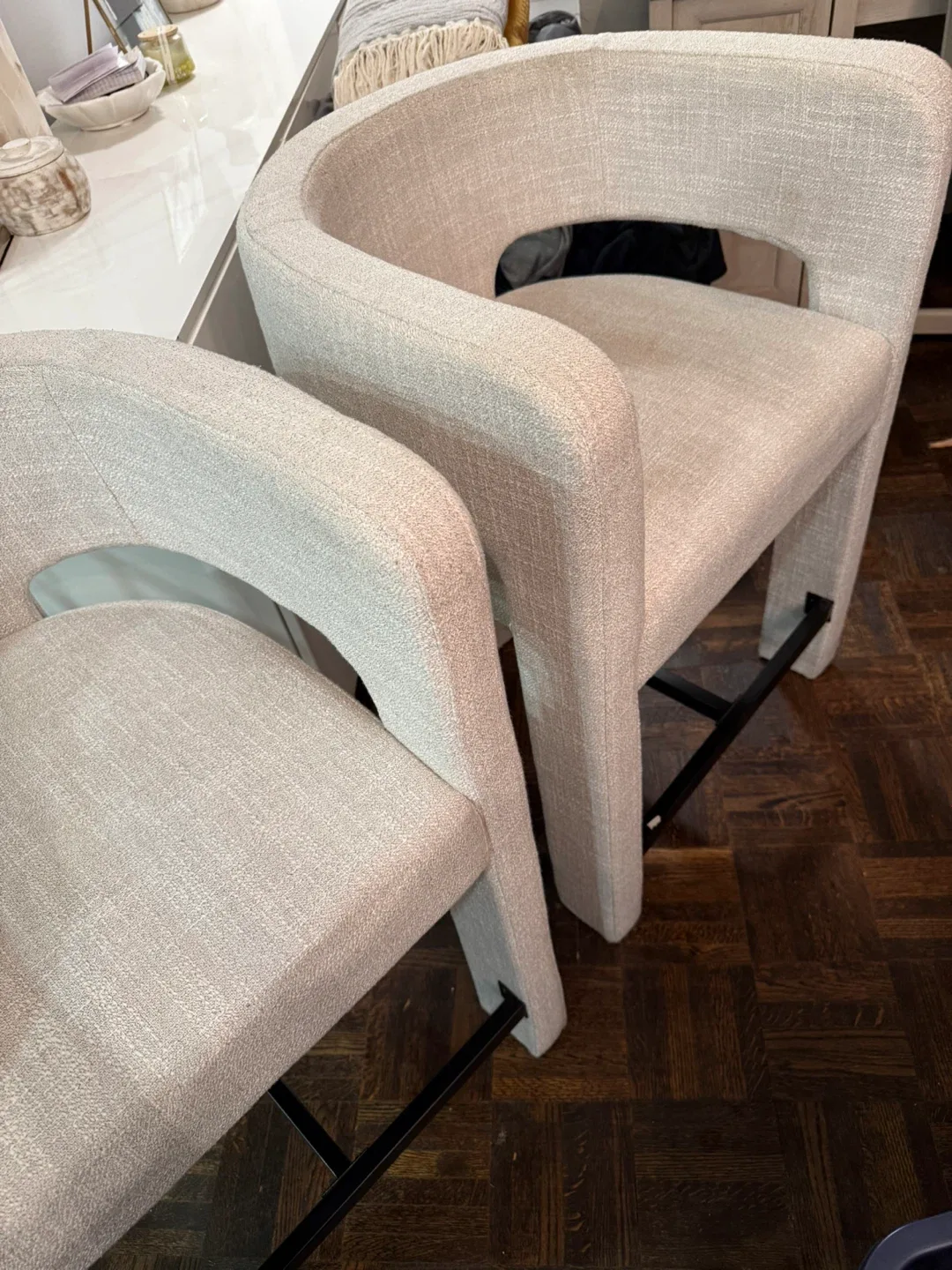 Modern Upholstered Dining Chairs - Set of 2