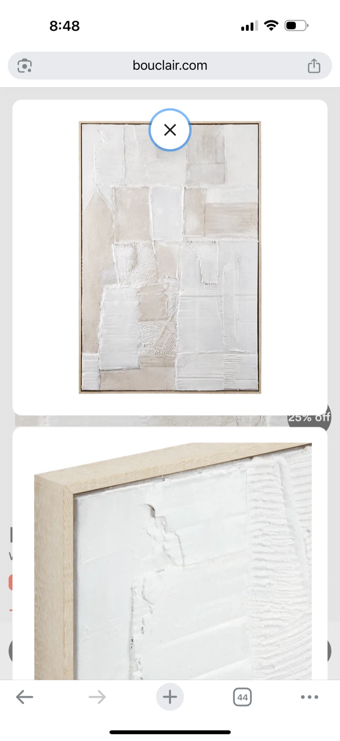 Bouclair Abstract Plaster Art 30x45 - photo 4
