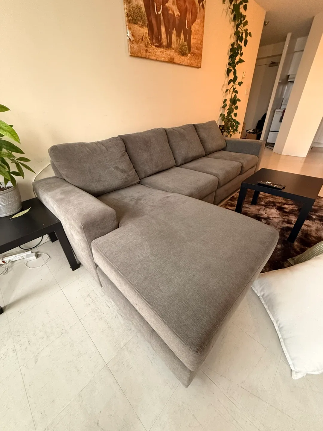 Grey Sectional Sofa image indicator(2)