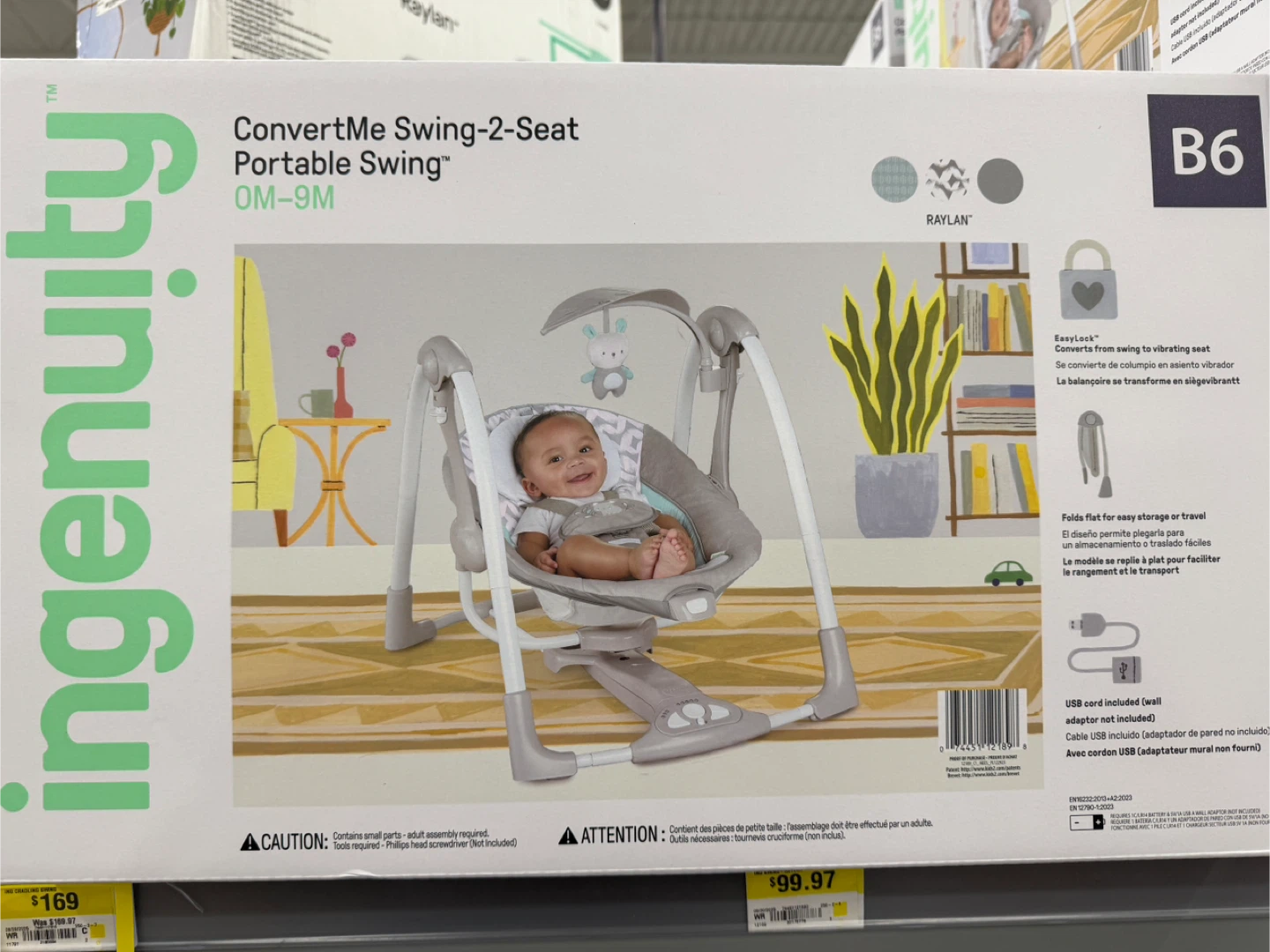 #cleanout , -2-Seat Portable Swing (0M-9M) - photo 3
