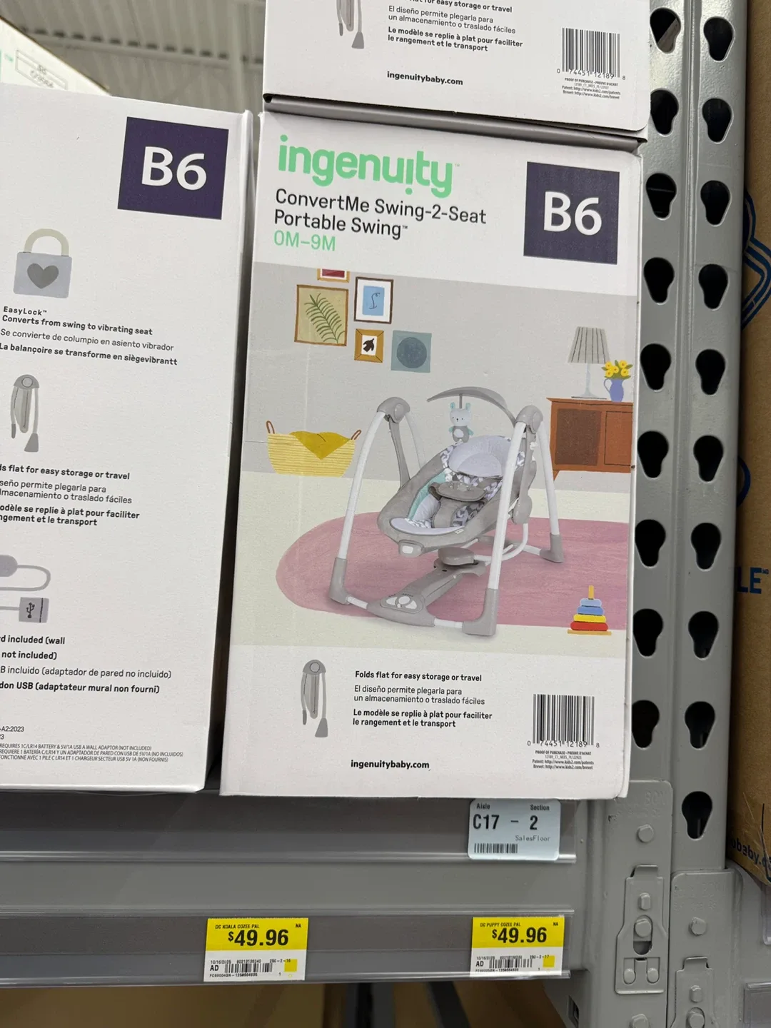 #cleanout , -2-Seat Portable Swing (0M-9M)