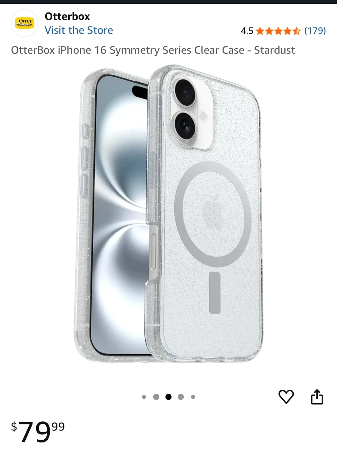 New! Otterbox iPhone 16 Symmetry Series Clear Case - New! image indicator(3)