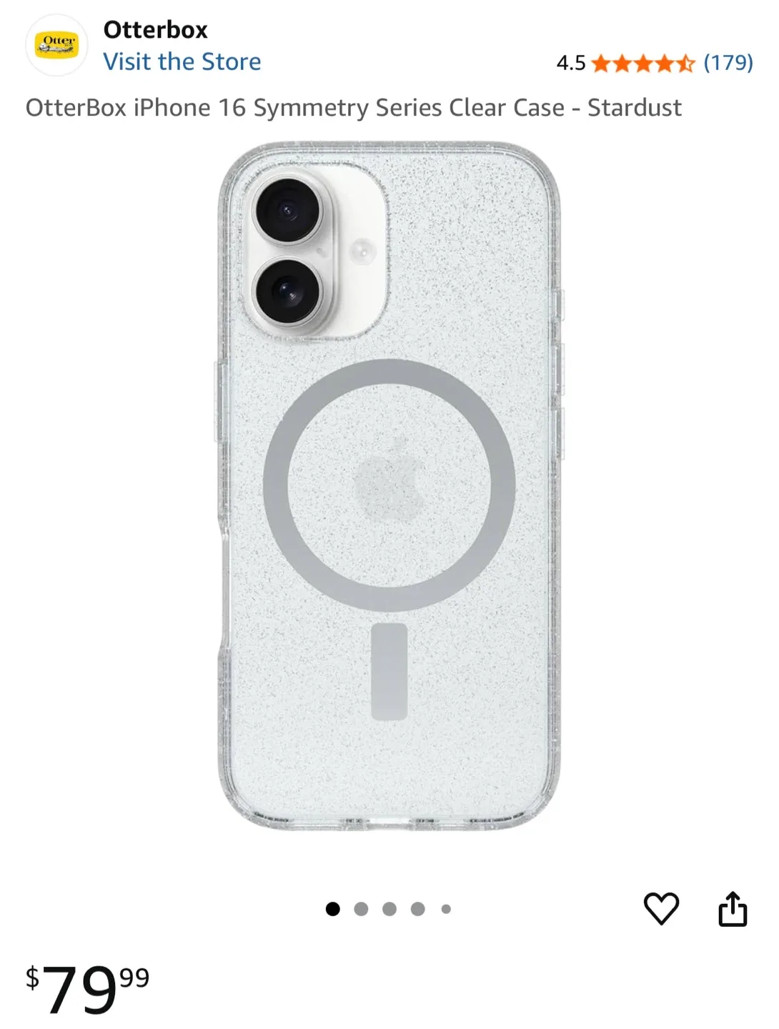 New! Otterbox iPhone 16 Symmetry Series Clear Case - New! image indicator(4)