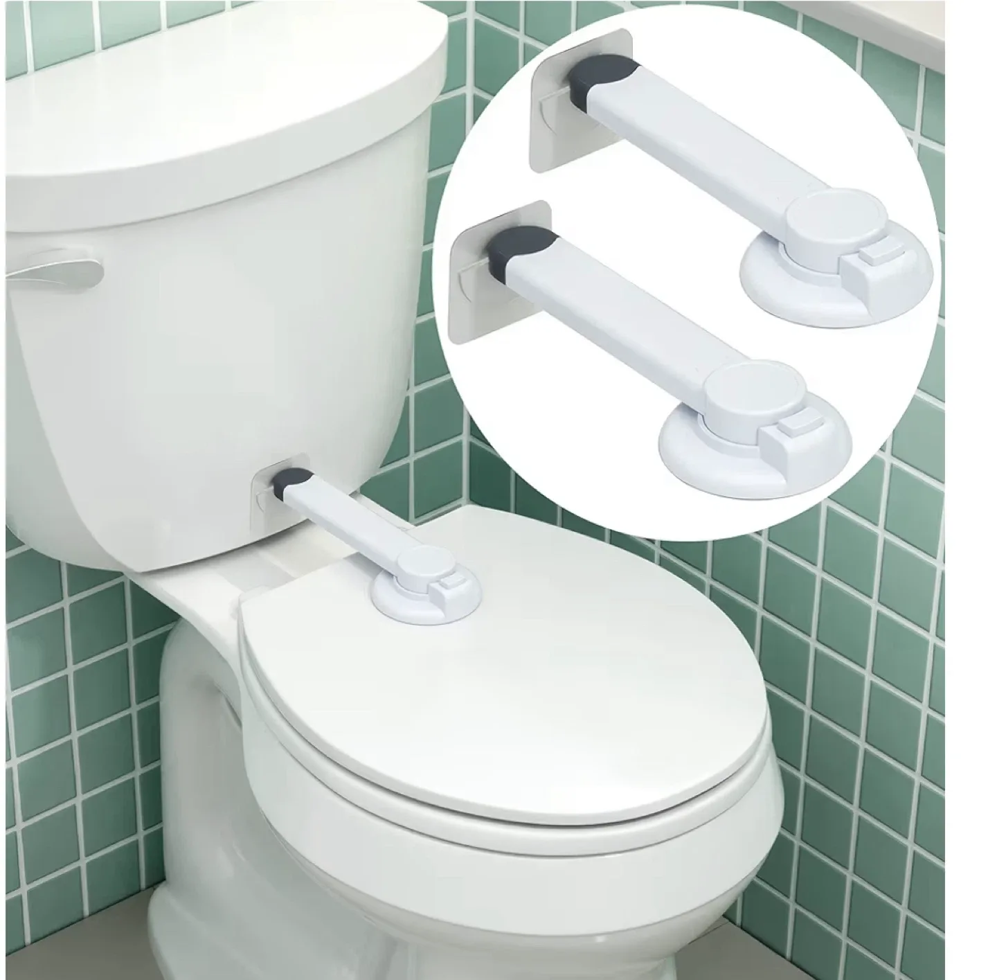 2 New Wappa Baby Toilet Lock (child proofing)(2-Pack)