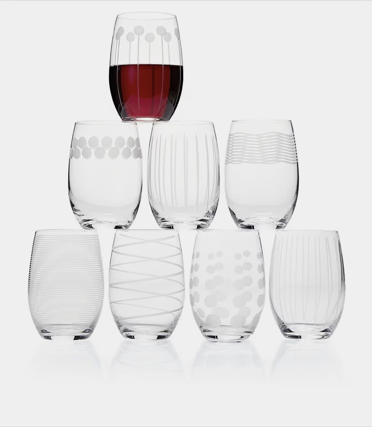 MIKASA CHEERS 8 Stemless wine glasses BNIB - photo 2