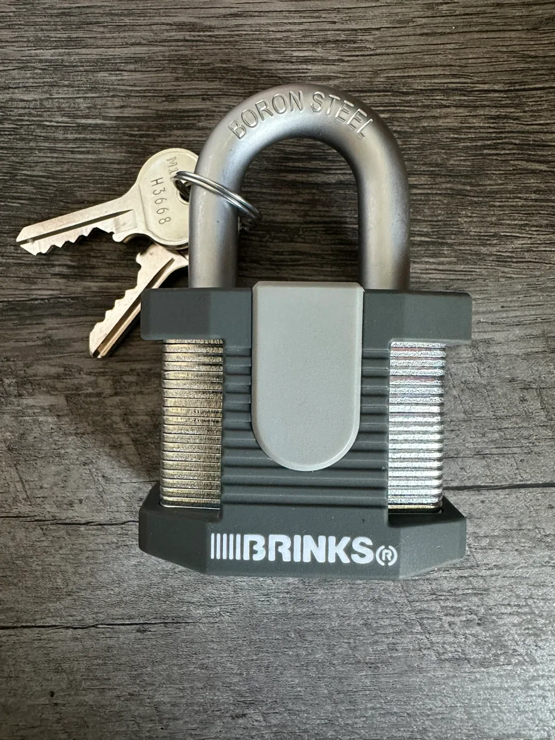 Brinks Boron Steel Padlock with Keys