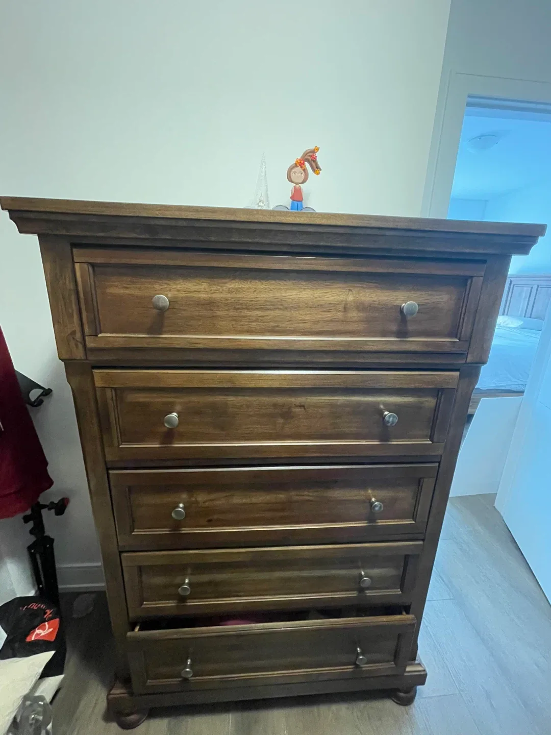 Wooden King Size Bed Frame, Nightstand and dresser image indicator(7)