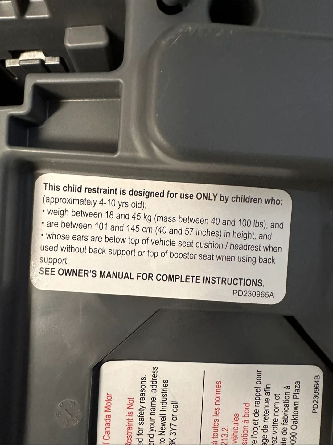 Graco Turbo LX Child Car Seat image indicator(4)