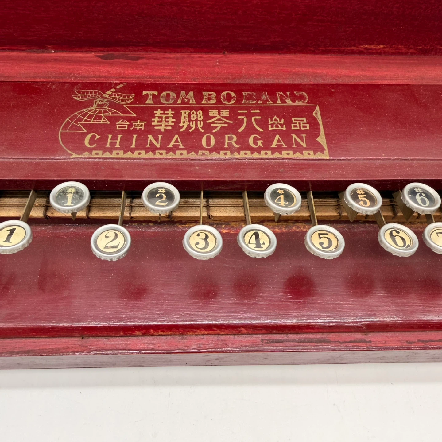 Vintage Taishogoto Nagoya Harp (Tombo Band China Organ) w/ Case - photo 2