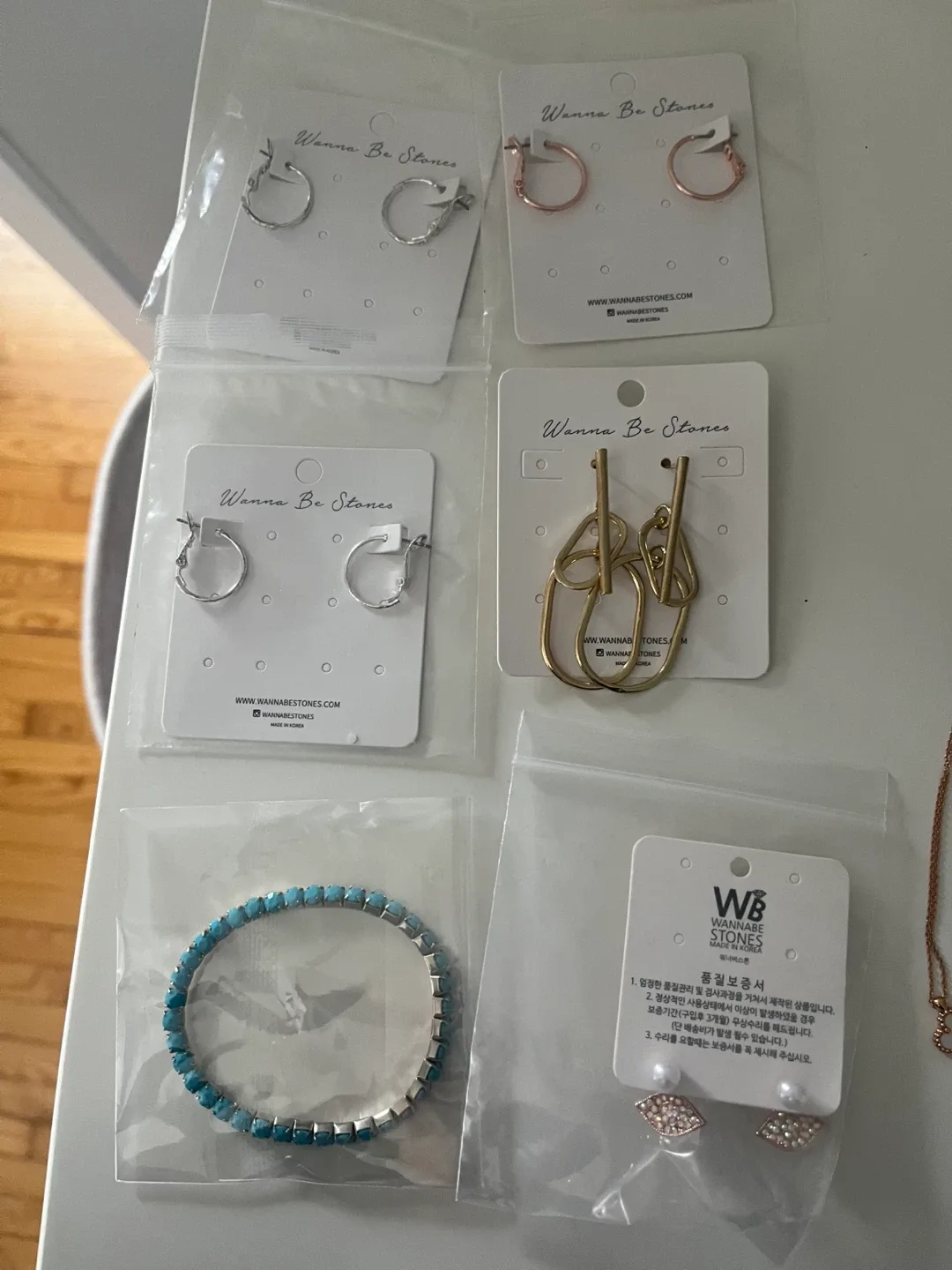 Wanna Be Stones Earrings & Bracelet