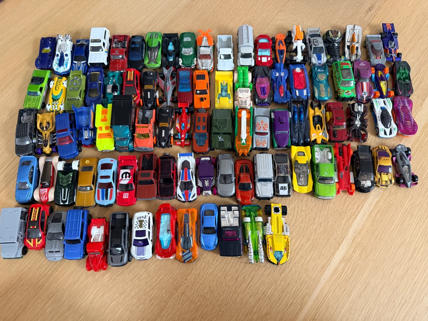 Hot Wheels Cars-  over 90