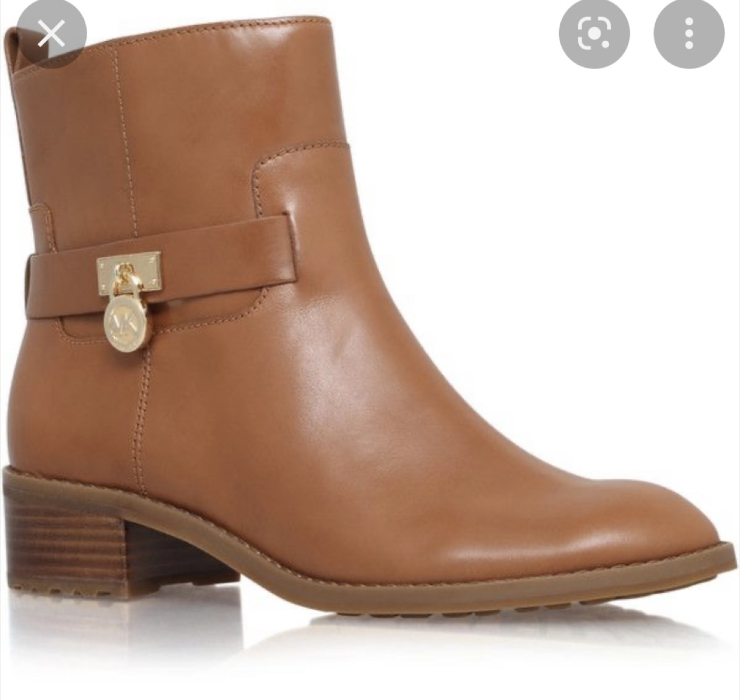 MICHAEL KORS RYAN Ankle LEATHER BOOTS.   BNIB     SIZE 9