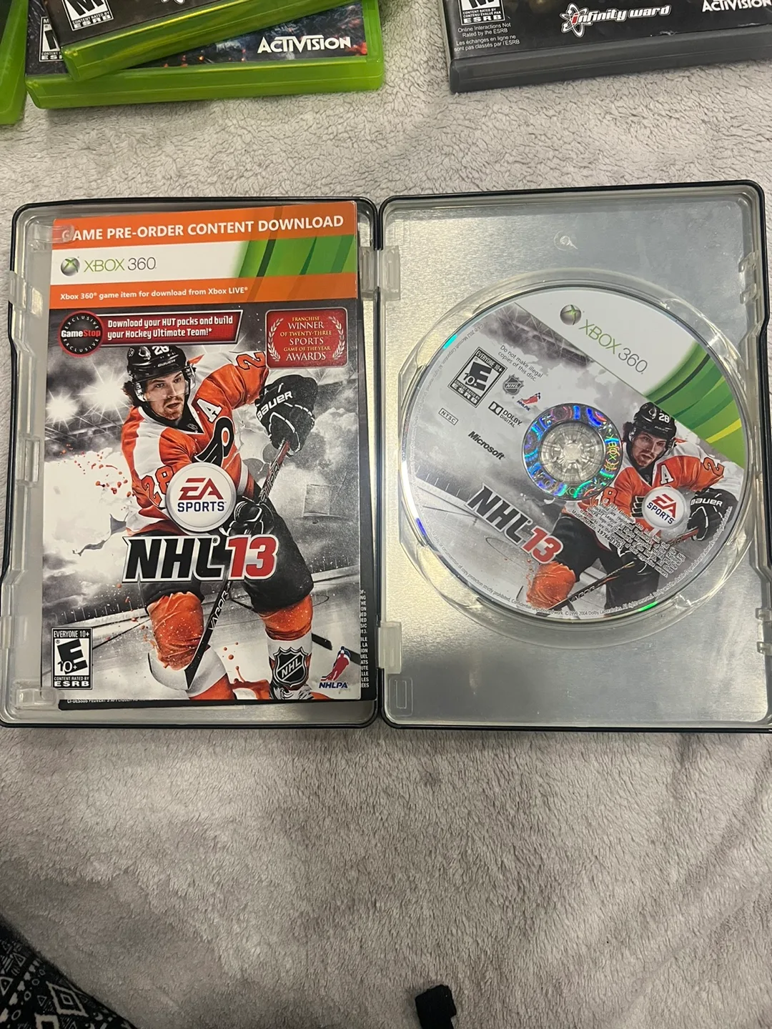 NHL 13 Xbox box 360