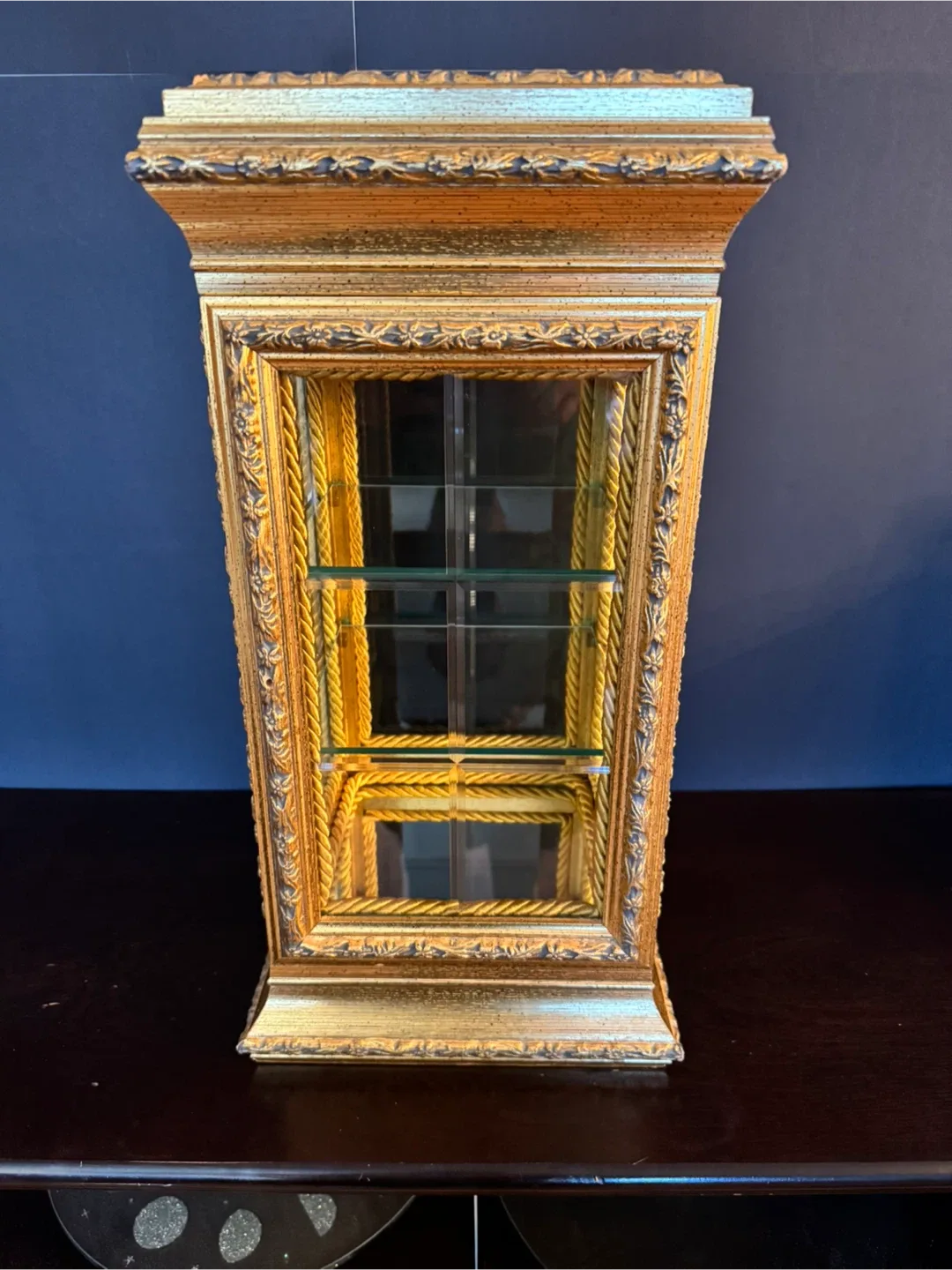 Gold Tone Display Case - Made in Italy