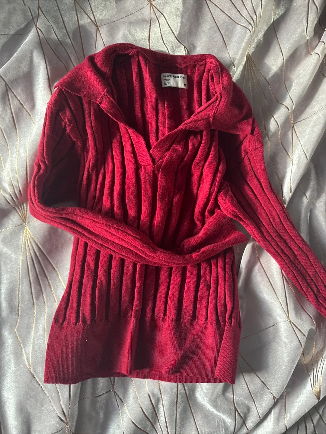 Frank and Oak 100% wool top size S