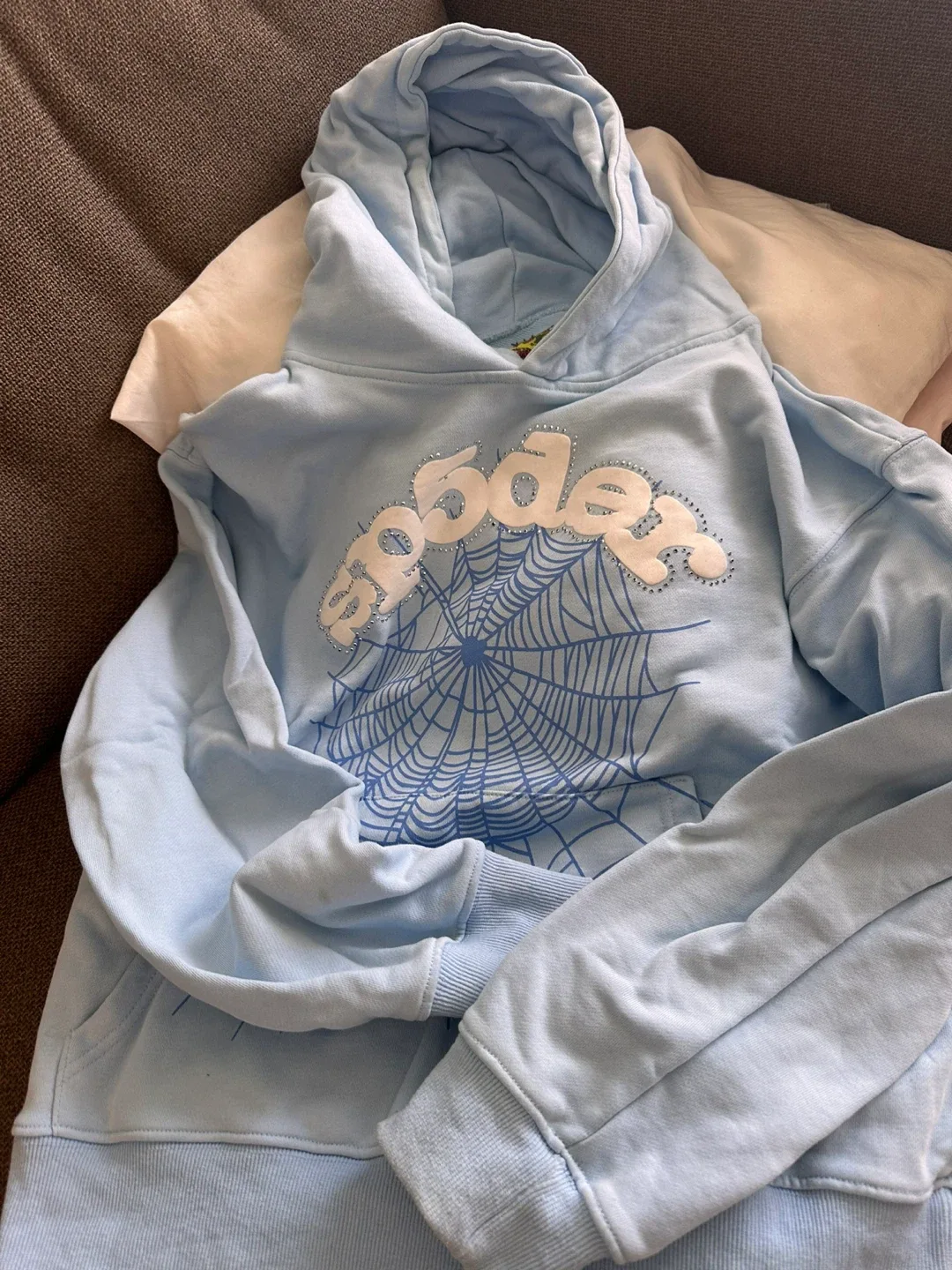 Sp5der Hoodie Blue Size M image indicator(2)