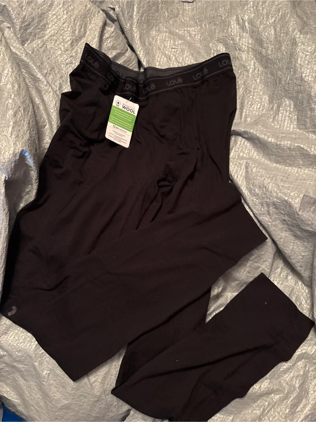 Ladies Lole Wool Blend Base Layer Leggings M - Black