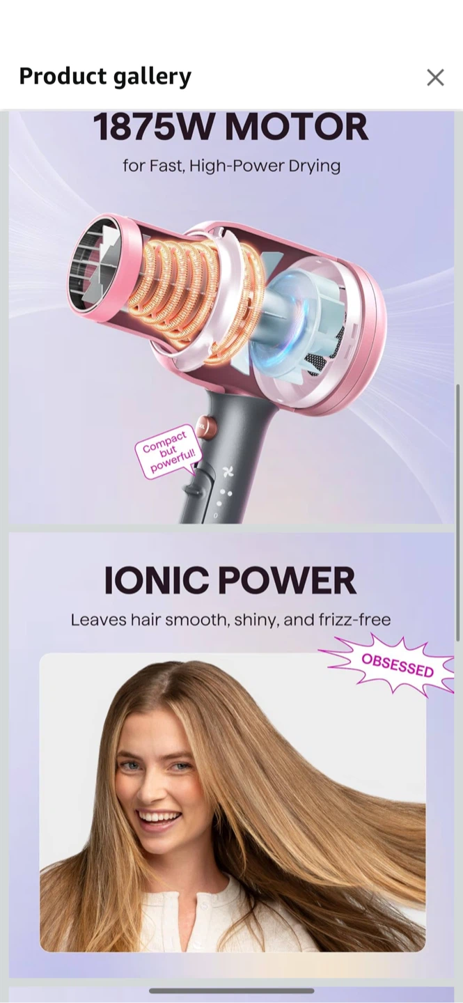 Wavytalk Ionic Hair Dryer - Rose Pink - photo 4
