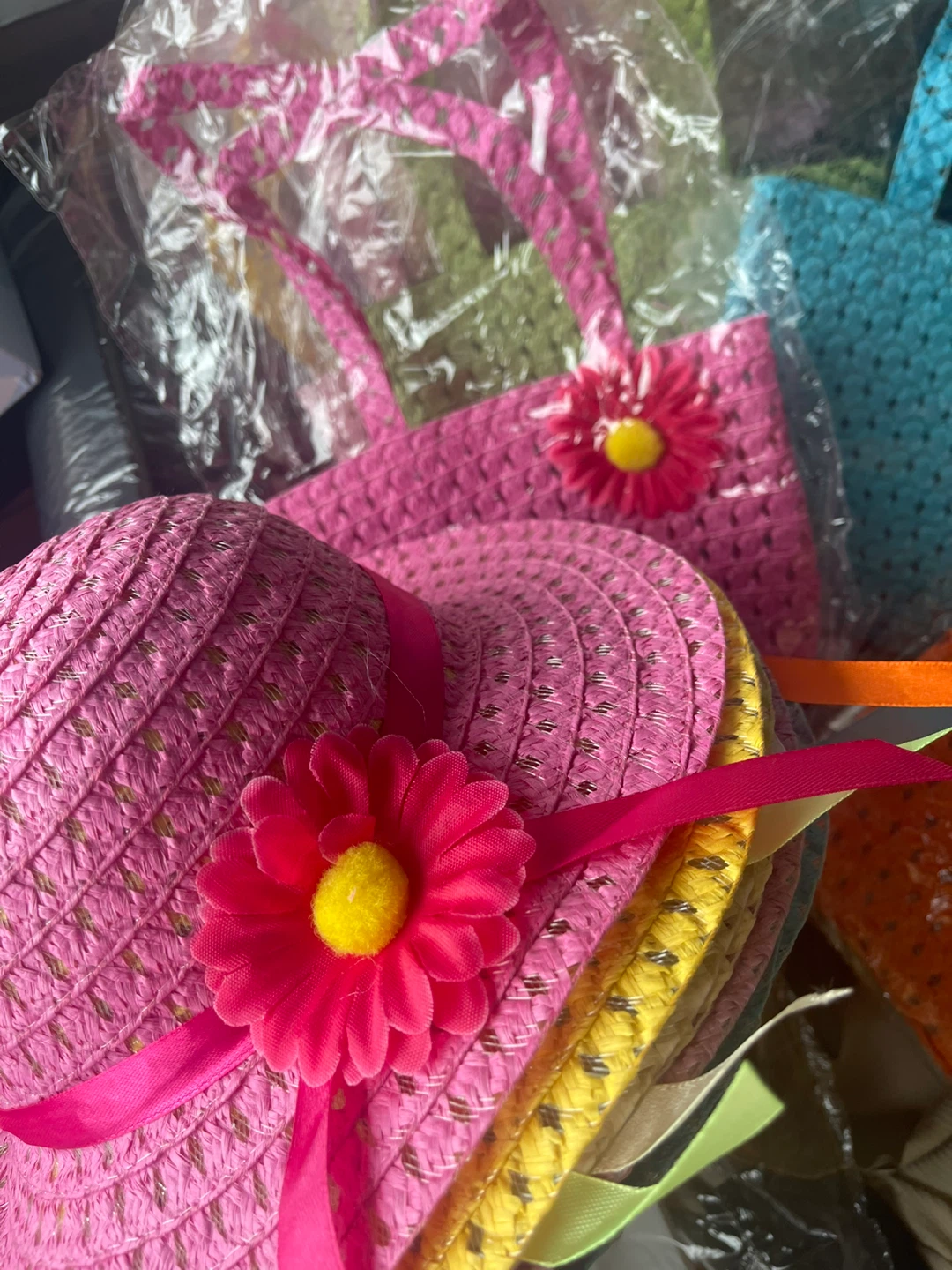 Girls Tea Party Hats & Purse Sets (9 sets)