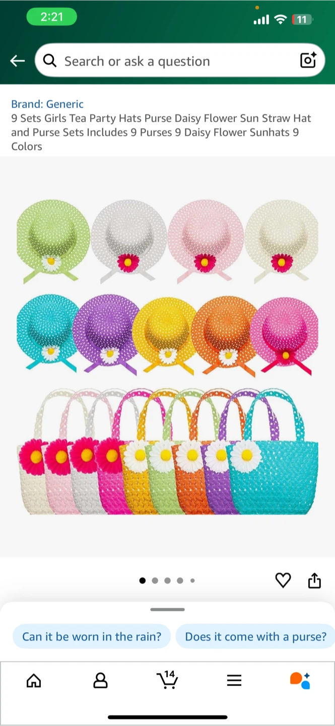 Girls Tea Party Hats & Purse Sets (9 sets) - photo 4