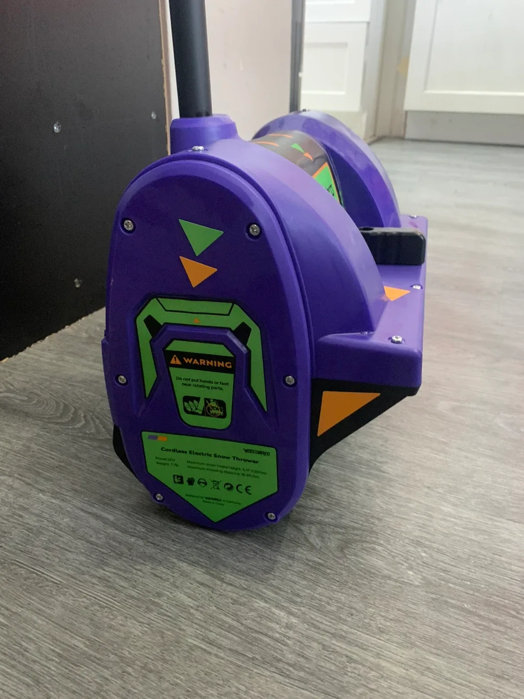 VEECONACO Cordless Electric Snow Thrower image indicator(6)