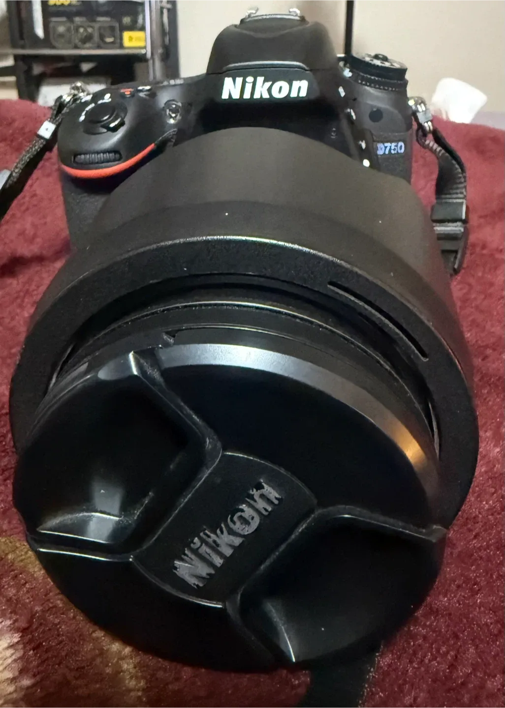 Nikon D750 Camera, lens flash and backpack