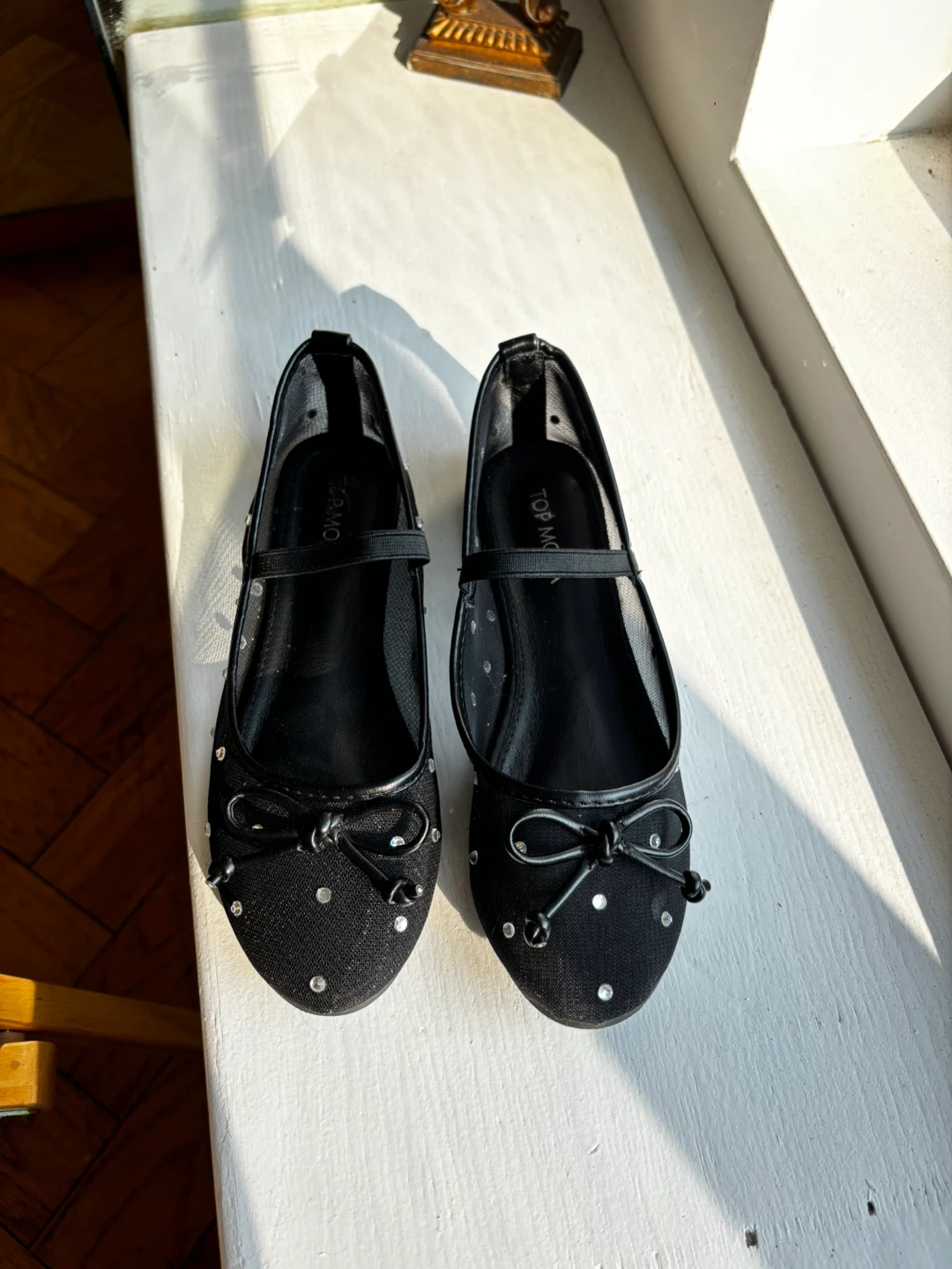 Top Moda Black Ballet Flats