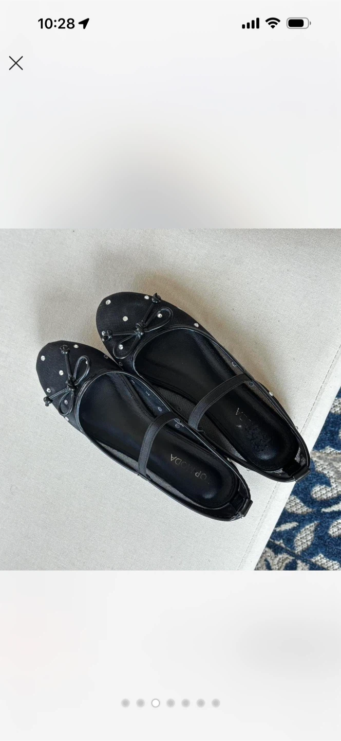 Top Moda Black Ballet Flats - photo 4