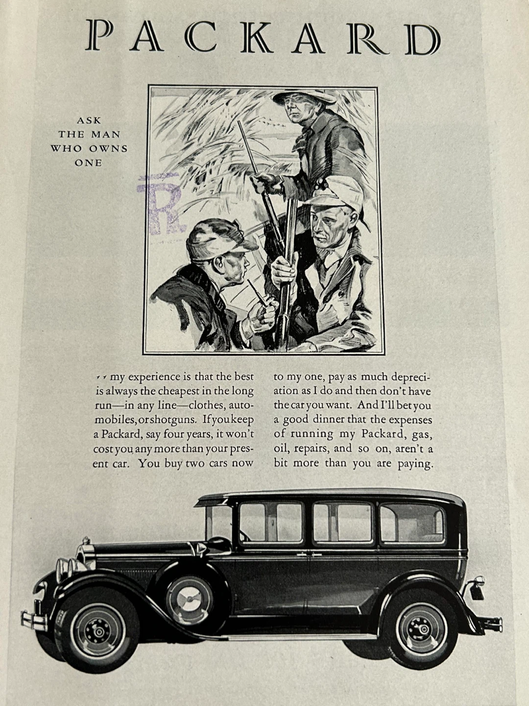 1929 Packard 633 Limousine vintage ad art deco car automobile - photo 2