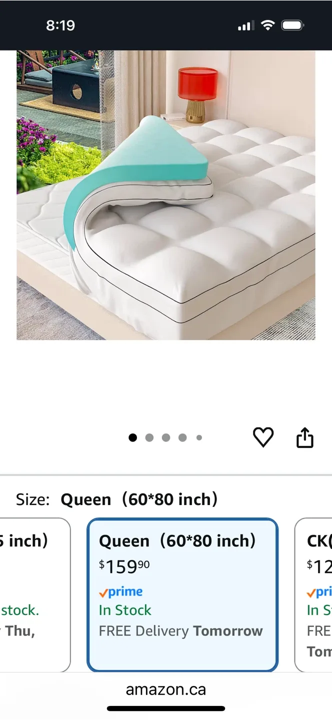 Queen Mattress Topper (60x80 inch)