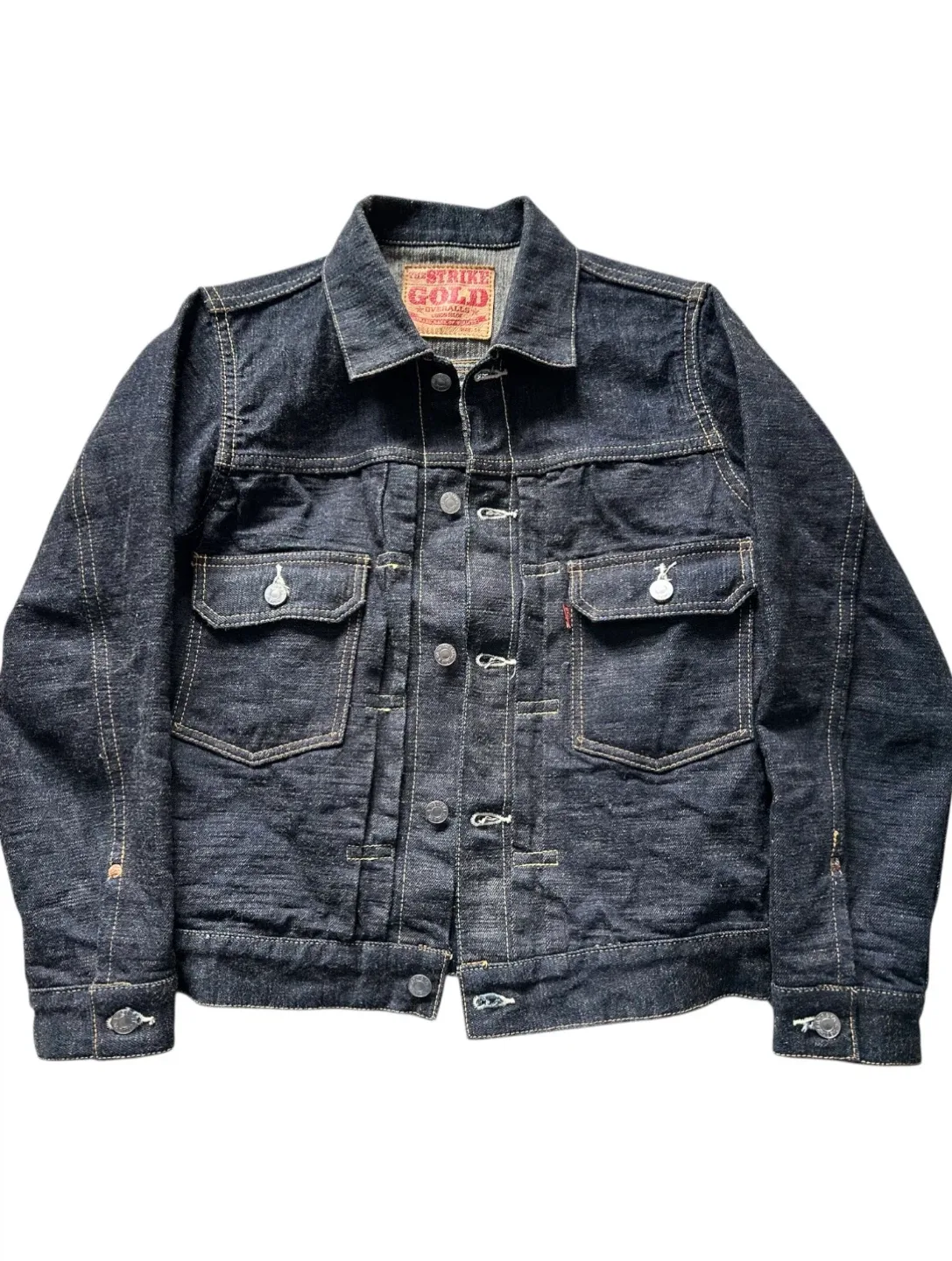 New!!! The Strike Gold 15oz Denim Jacket Size 36 image indicator(2)