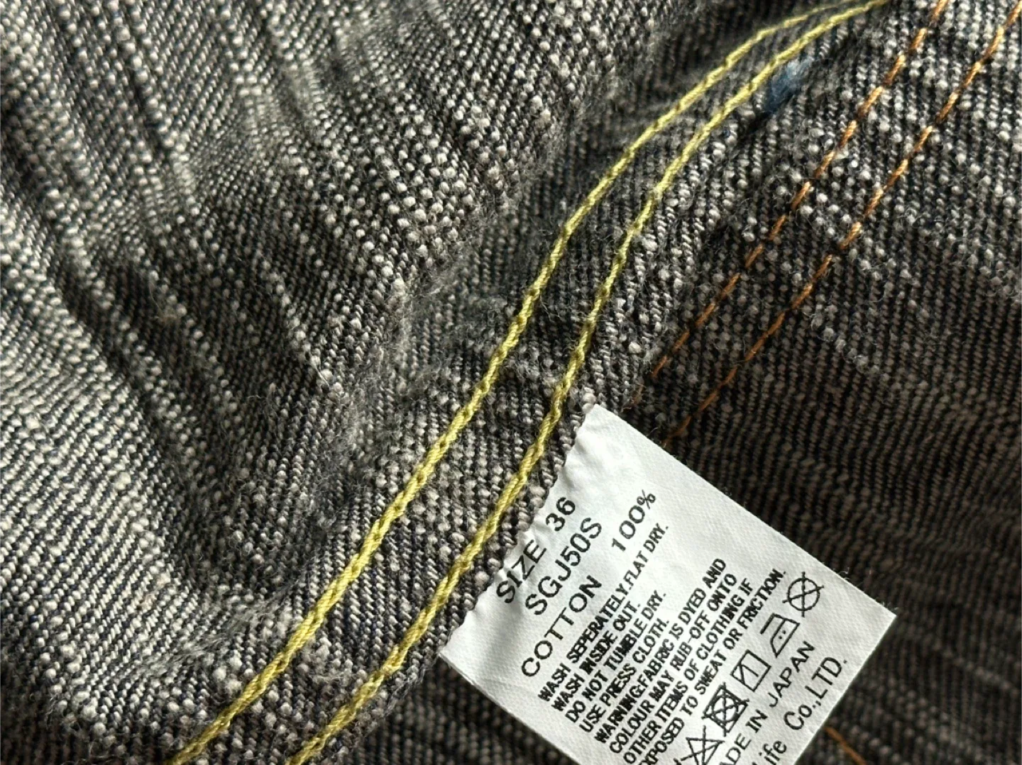 New!!! The Strike Gold 15oz Denim Jacket Size 36 image indicator(9)