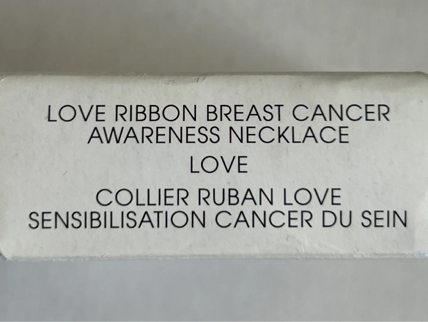 #Cleanout Avon Breast Cancer Crusade 'Love' Necklace image indicator(7)