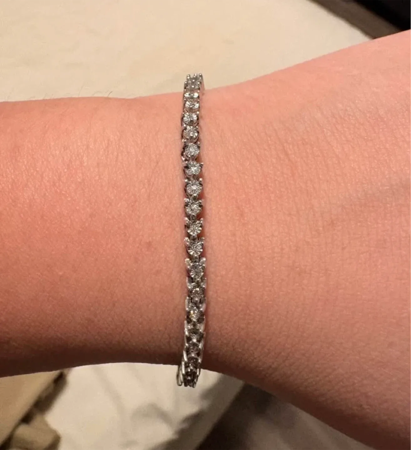 Peoples Jewellers Diamond Tennis Bracelet