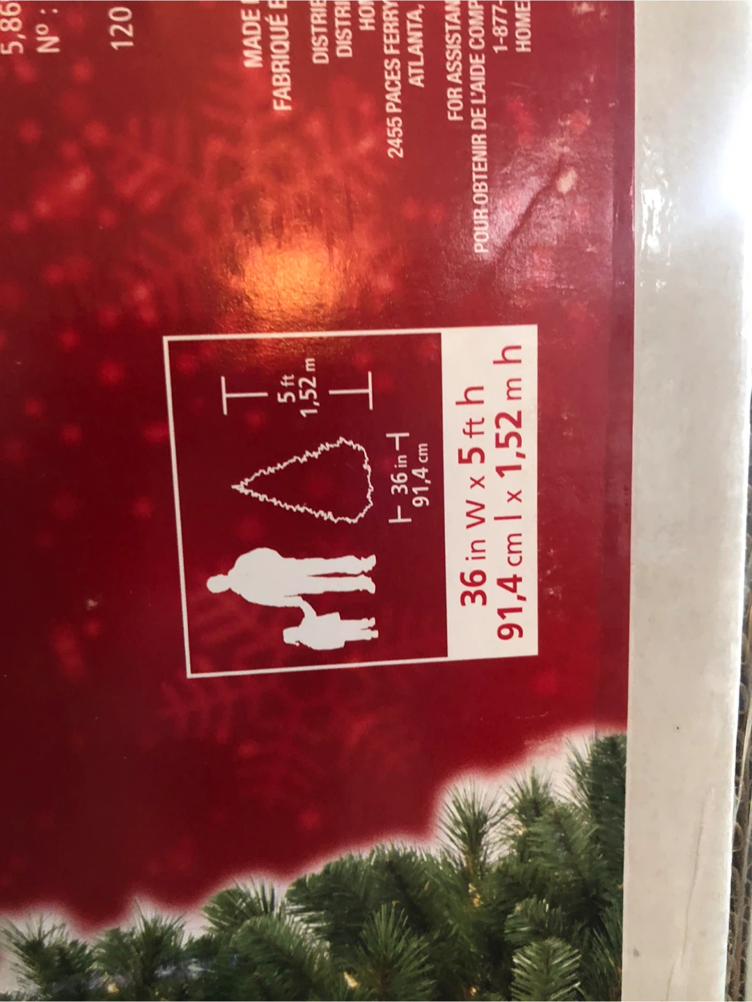 Home Accents Holiday 5ft Pre-Lit Fraser Pine Tree - photo 3