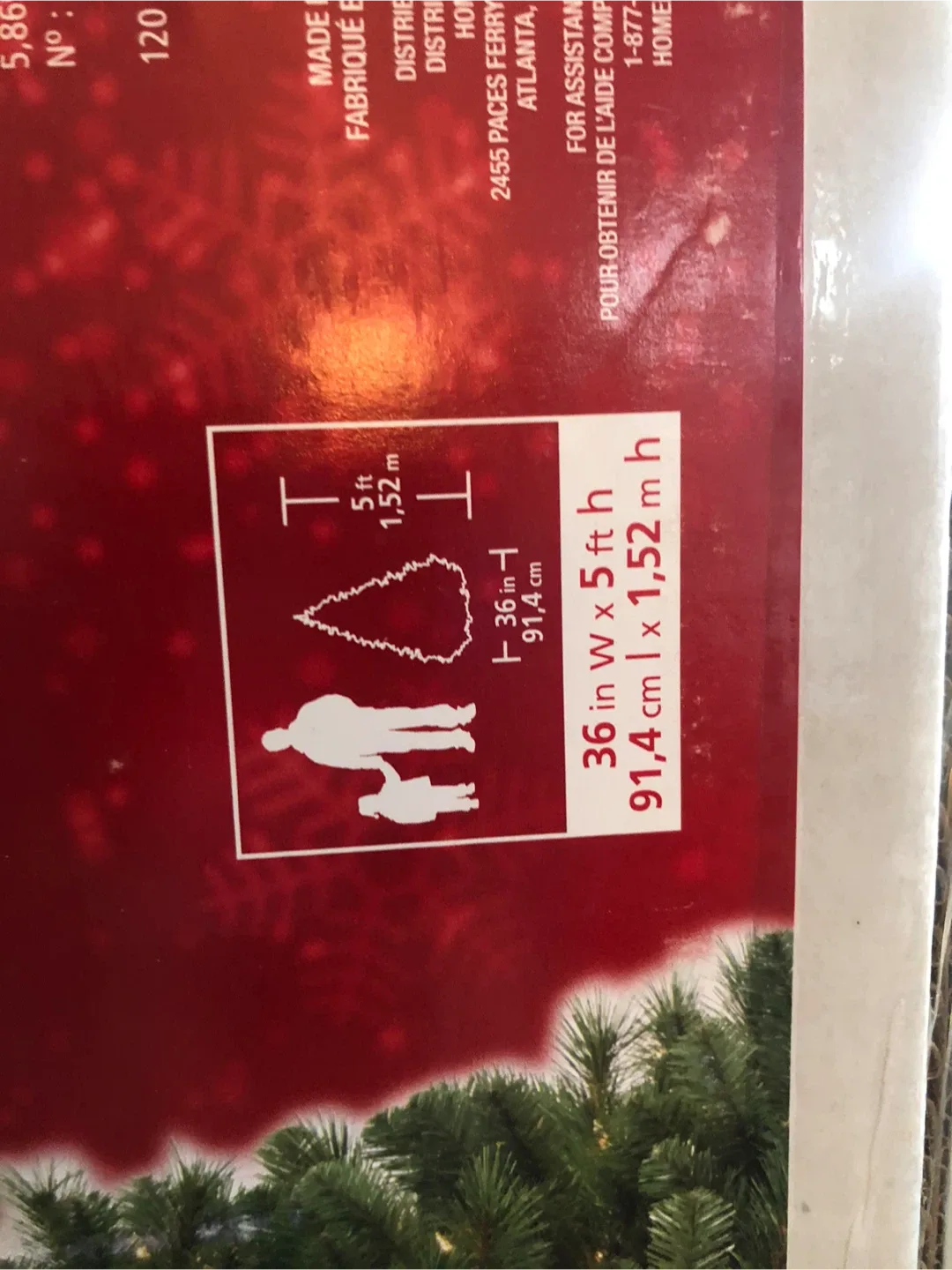 Home Accents Holiday 5ft Pre-Lit Fraser Pine Tree image indicator(3)