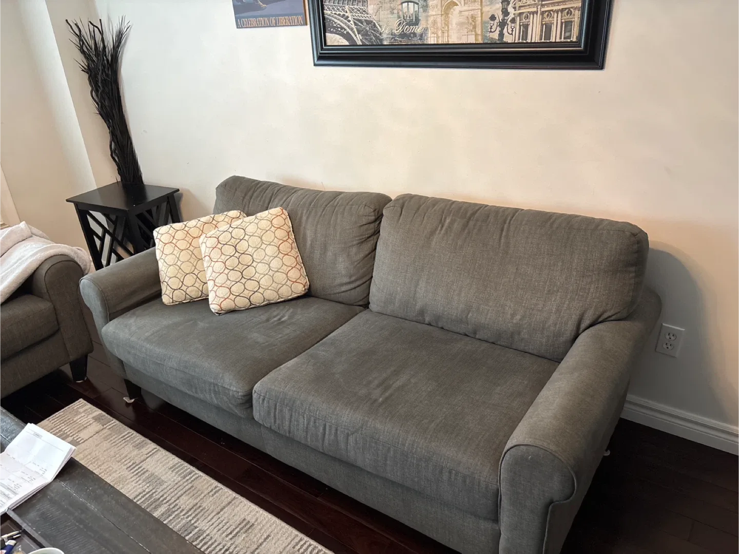 2 Grey Sofas - Gently Used