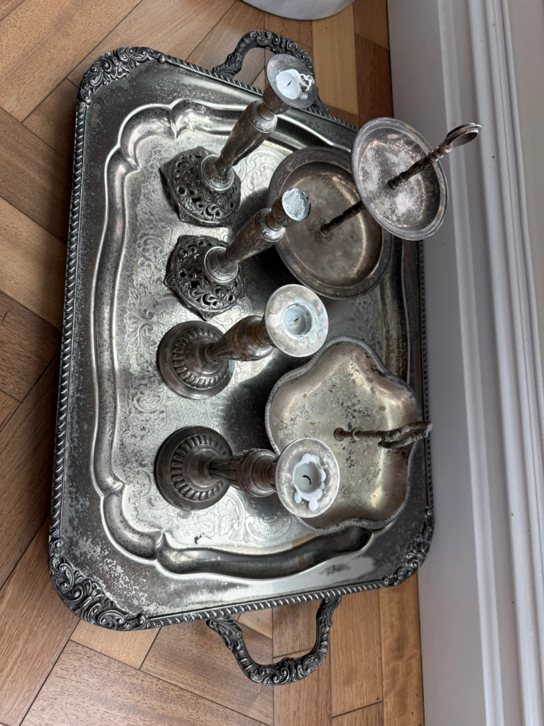 Antique Silver Plated Tea Set