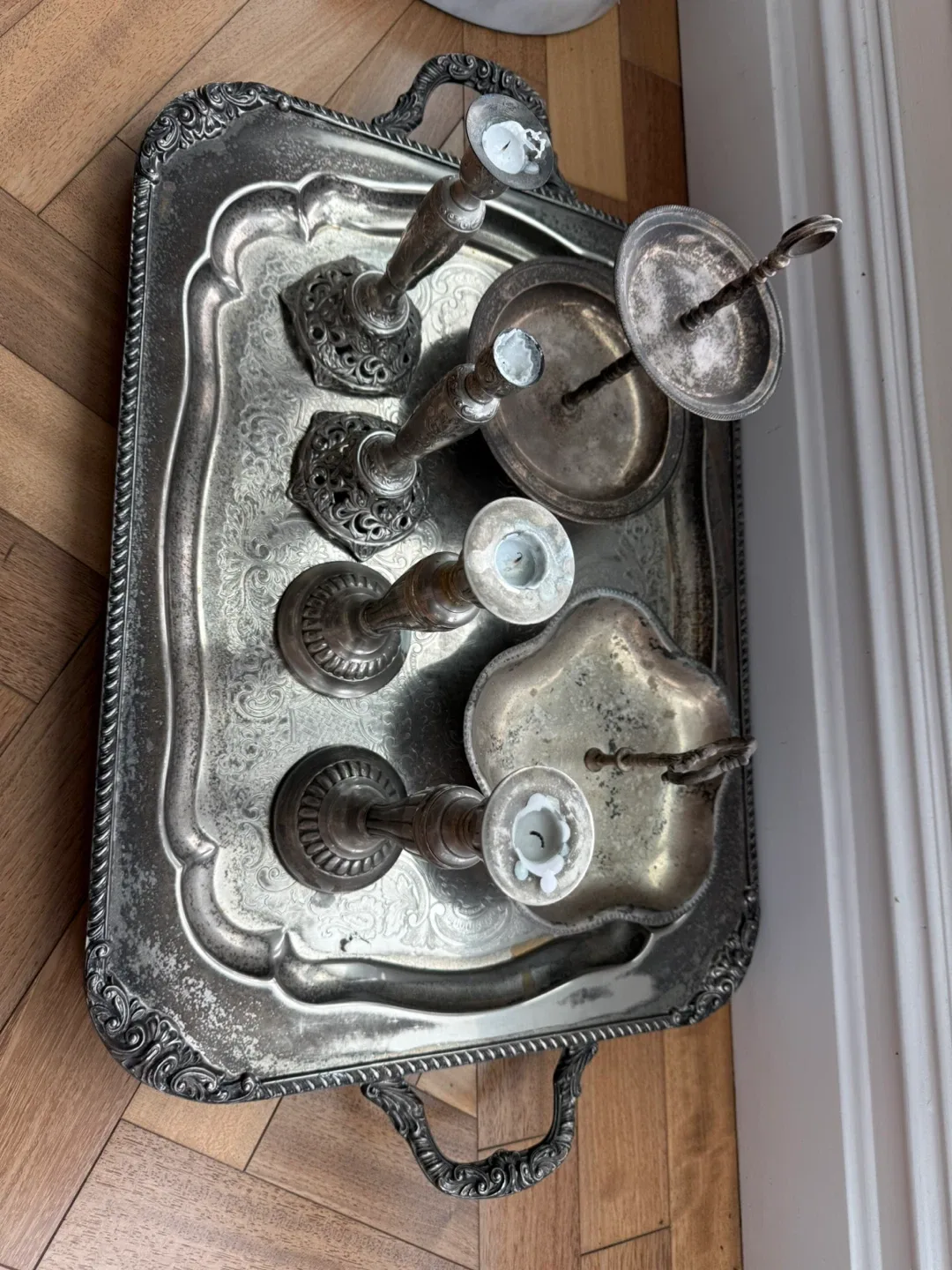 Antique Silver Plated Tea Set