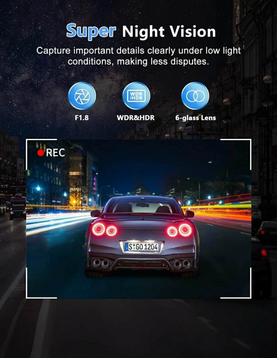 2K WiFi Ultra HD Dash Cam image indicator(3)