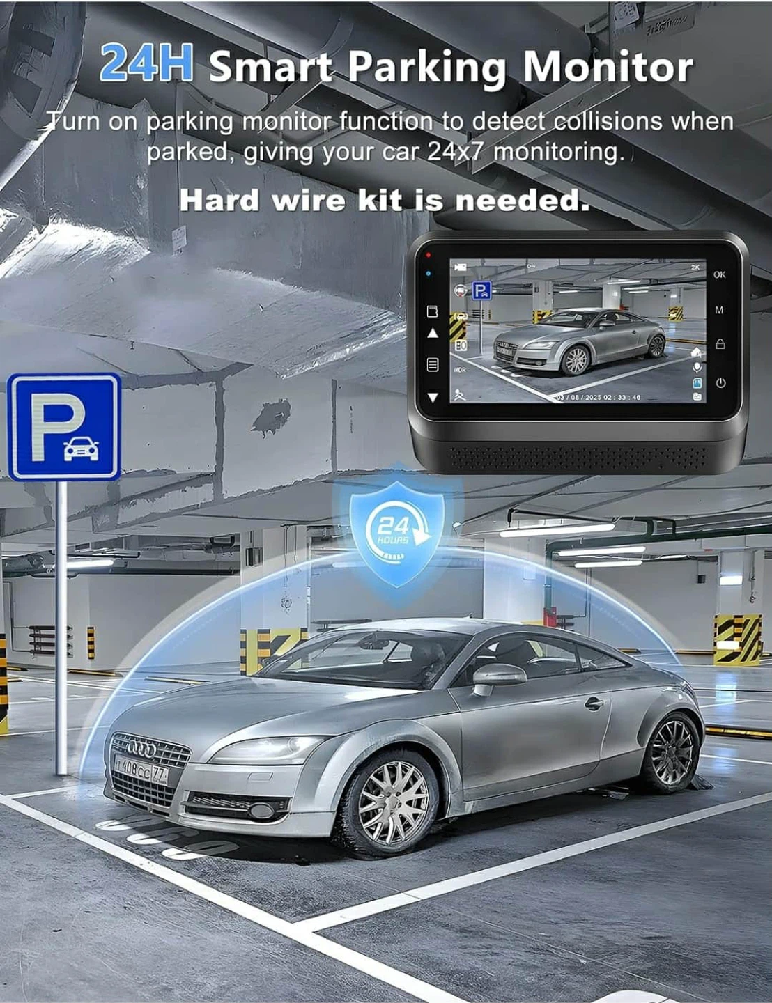 2K WiFi Ultra HD Dash Cam - photo 2