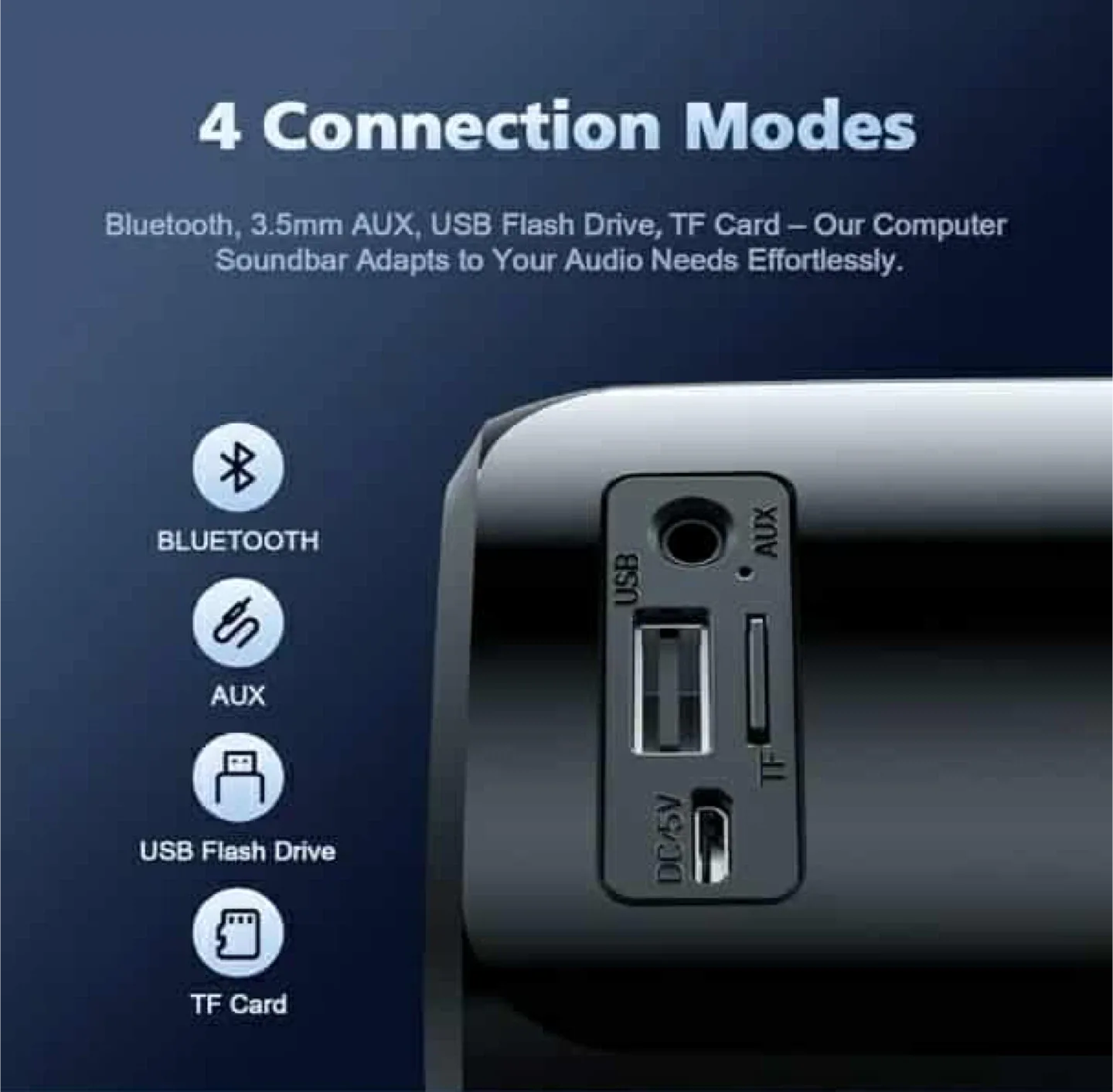 New BLUEDGEE Computer Soundbar SD20 image indicator(4)