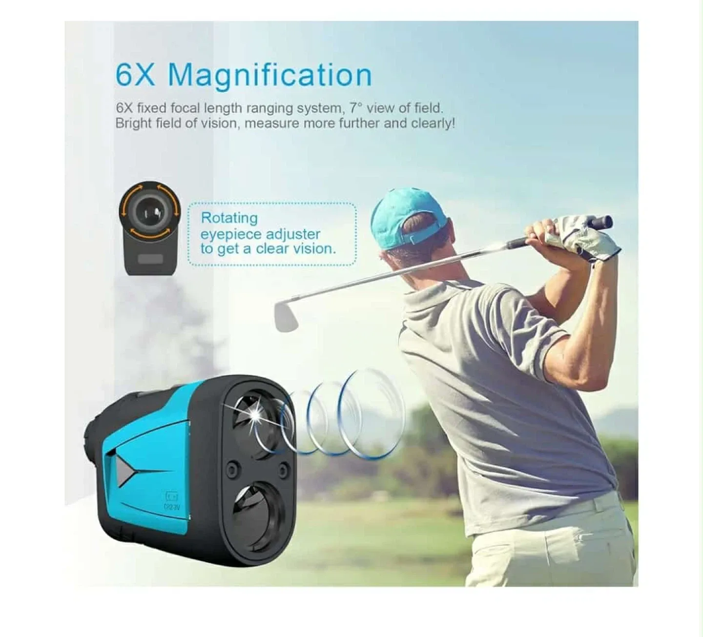 Mileseey Golf Laser Rangefinder with Case image indicator(3)