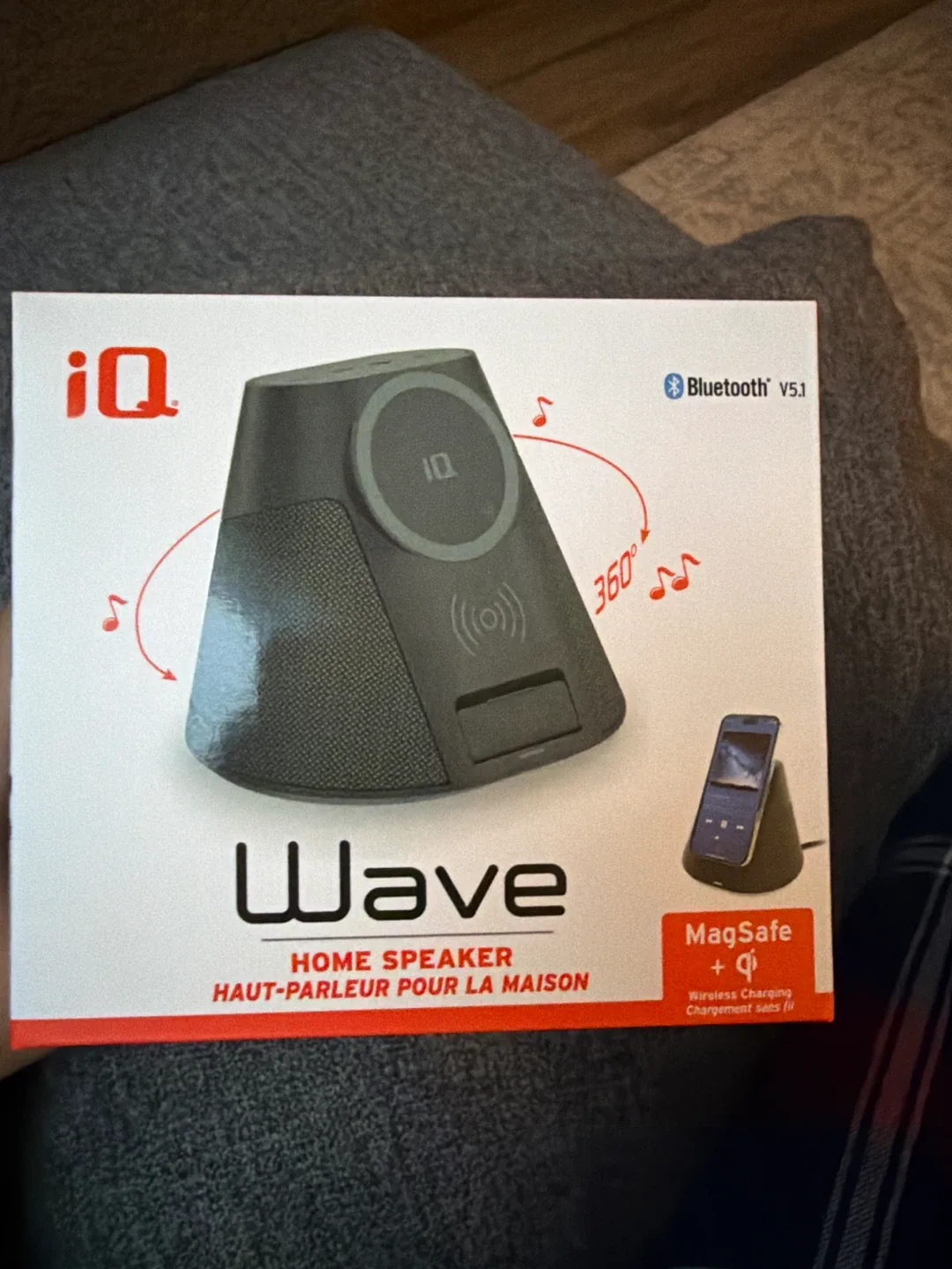 iQ Wave Home Speaker - Bluetooth V5.1, MagSafe + Qi