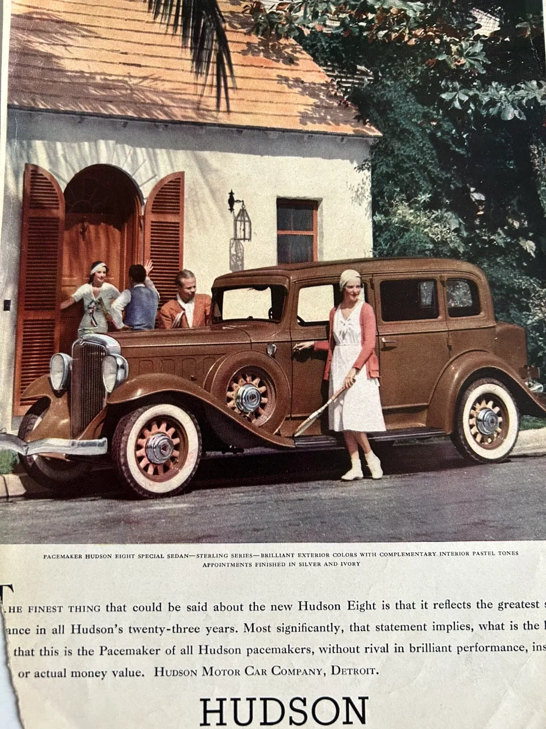 1932 Hudson Eight Sterling Series Special Sedan Art deco car ad image indicator(3)