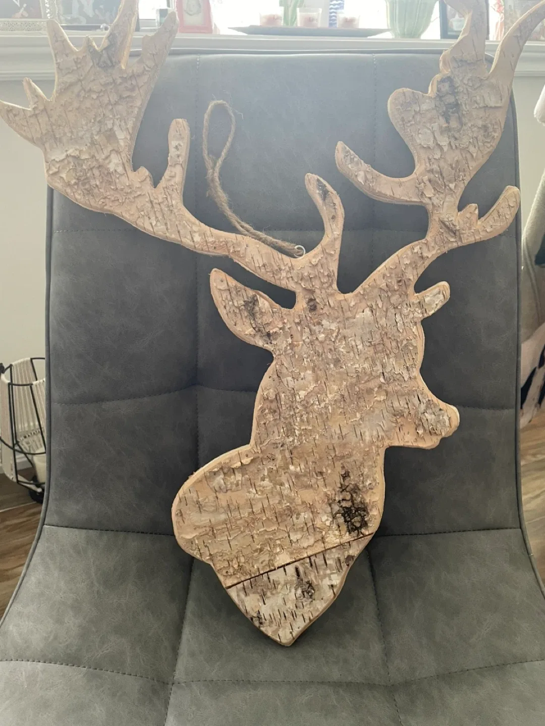 Rustic Wooden Deer/Moose Head Wall Decor