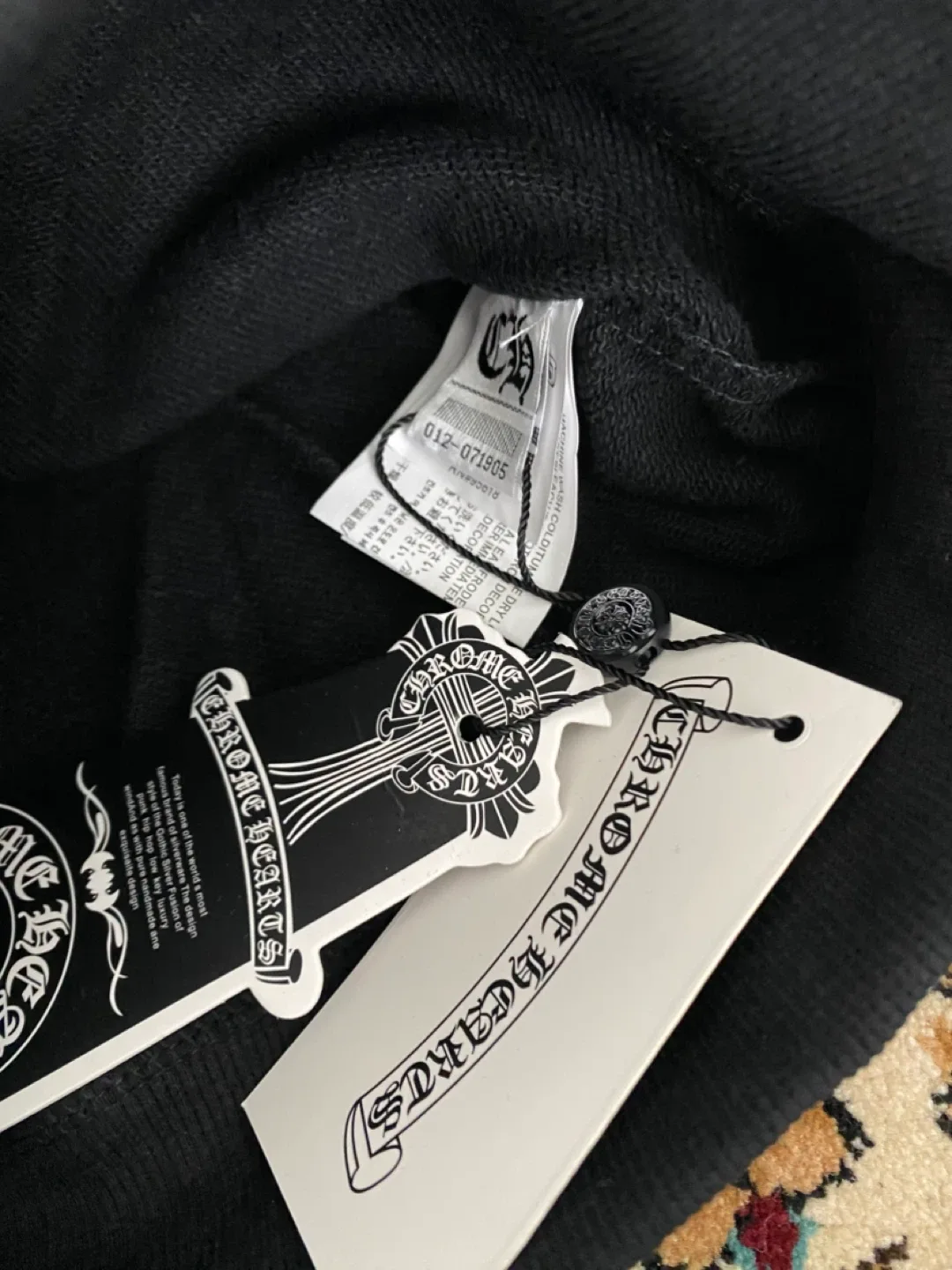 Chrome Hearts Black Zip-Up Hoodie image indicator(3)